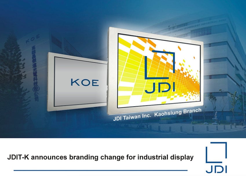 Display manufacturer JDIT-K announces branding change for industrial display products